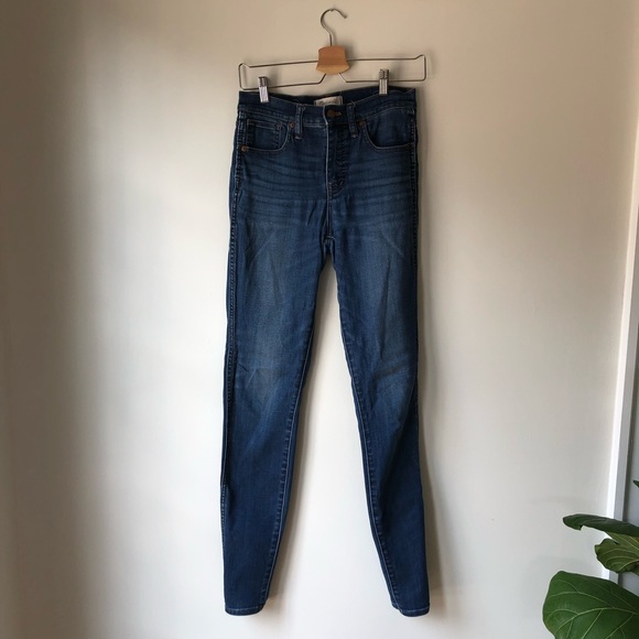 GUC! Madewell Taller 10" High-Rise Skinny Jeans in Danny Wash - Picture 7 of 7